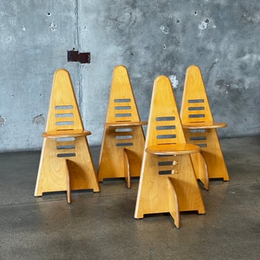 Lundi-Sit Chairs by Dutch Designer Gijs Bolaars Set of 4