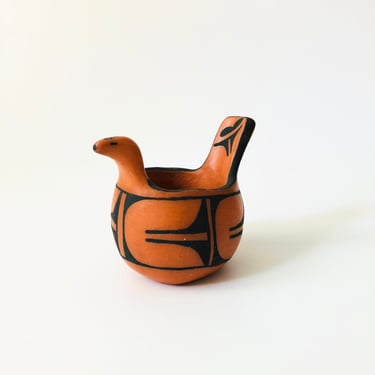 Pueblo Pottery Bird Bowl 