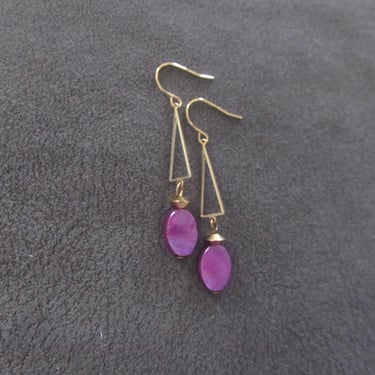 Dainty mother of pearl earrings 