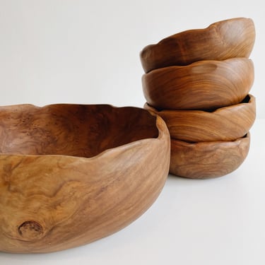 Olive Wood Bowl Set