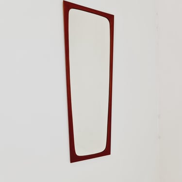 Teak Danish mid-century Modern wall-mounted mirror, 1960s 