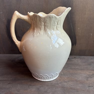 Cream Ceramic Pitcher