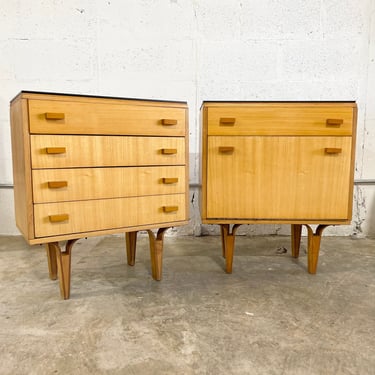 Pair of Mid Century NightStands or Side Tables by Nový Domov 