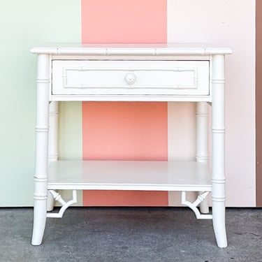 Thomasville Faux Bamboo Nightstand