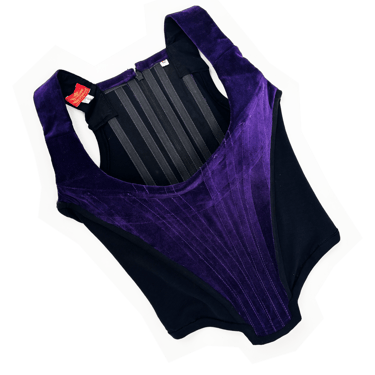 Vivienne Westwood 90s purple velvet corset
