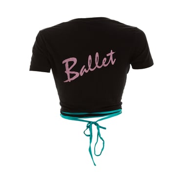 Dolce + Gabbana Black Tie-Up 'Ballet' Top