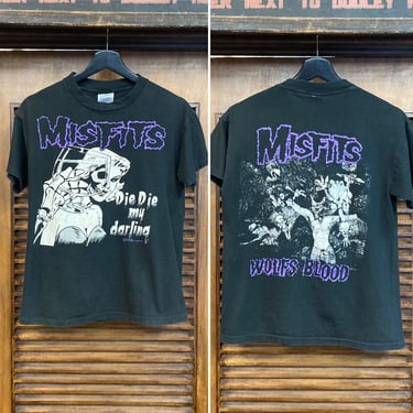 Vintage 1990’s Dated 1990 “Misfits” Die Die My Darling Rock Band Tee-Shirt, 90’s Punk, 90’s T Shirt, Vintage Clothing 