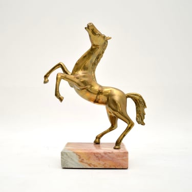 Vintage Italian Bronze Horse Sculpture