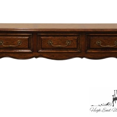 CENTURY FURNITURE Solid Walnut Country French Provincial 72" Sideboard Buffet 