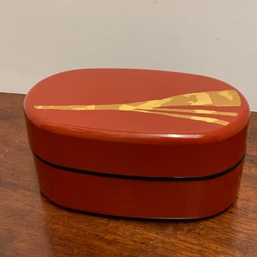 Vintage Japanese Lacquer Jewelry Travel Box 