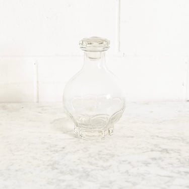 vintage french glass decanter with stopper