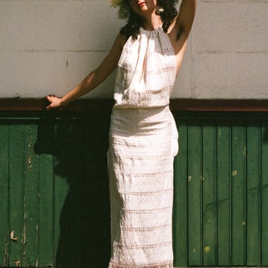 MASKA LONG DRESS IN IVORY
