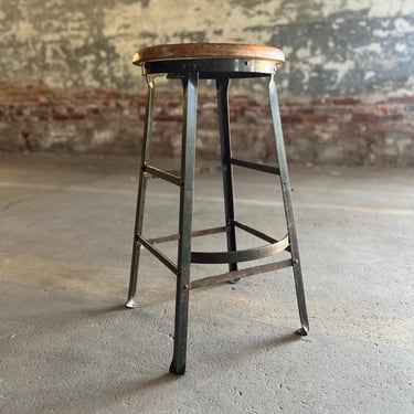 Industrial Angle Steel Stool Co Vintage Shop Stool 