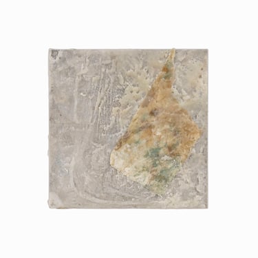 Kathy Blankley Roman Encaustic Painting Mixed Media Ceramic Tile Abstract 