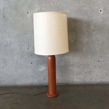 Vintage Danish Teak Table Lamp
