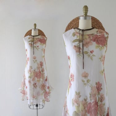 chiffon flutter dress - see details - m 
