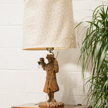 Vintage Colonial Man Lamp