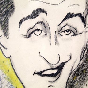 Bing Crosby Original Caricature Drawing by Hy Neigher, circa 1940s 