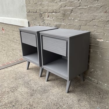 Pair of MCM Painted Nightstands