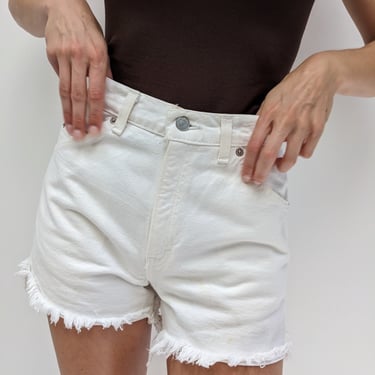 Vintage White Denim Cut Off Levi's