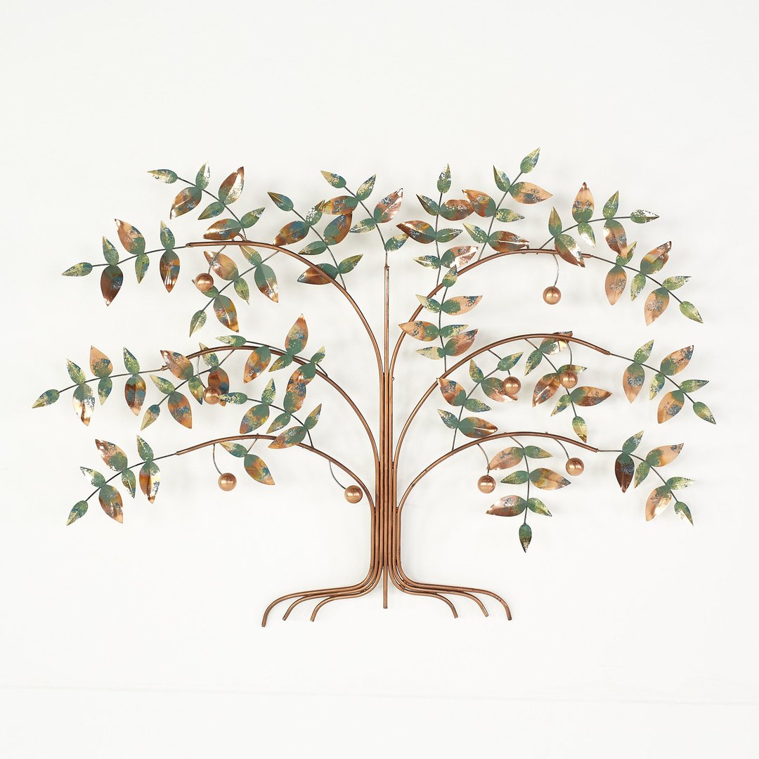 Curtis Jere Mid Century Tree of Life Brass Wall Sculpture | Modern Hill ...