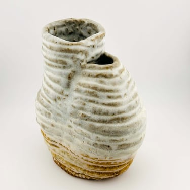 Handbuilt Studio Pottery Glazed Ceramic Vase