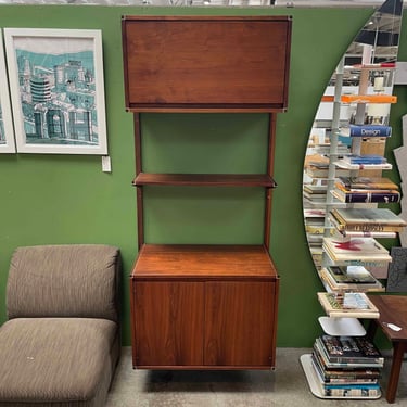 Mid Century Walnut Wall Unit By Barzilay