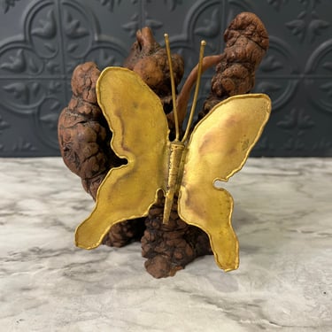 Wood and Brass Butterfly