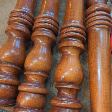 Set of 4 Wooden Legs