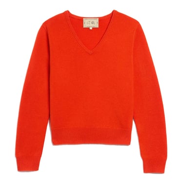 Lia Cashmere Sweater - Red Orange