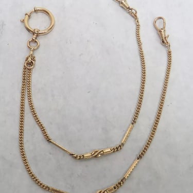 Vintage Goldfill Pocket Watch Chain 17&quot;