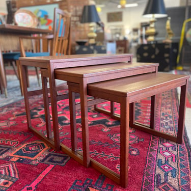 Scandinavian Teak Nesting Tables by Svante Skogh for Seffle Möbelfabrik