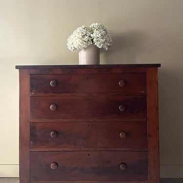Mahogany ball foot dresser