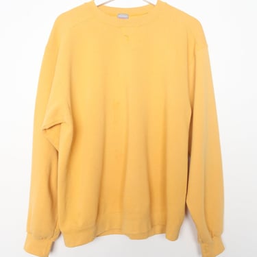 vintage 90s Classic PROSPIRIT blank sweatshirt  crew neck yellow orange color--- size large 