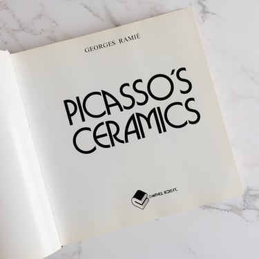 "picasso's ceramics" vintage coffee table book