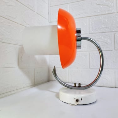 Vintage Orange Wall Light / Retro Orange Wall Light / Modern Wall Lightning / Old Wall Light/ Mid Century Modern Light / Orange Light / 70s 