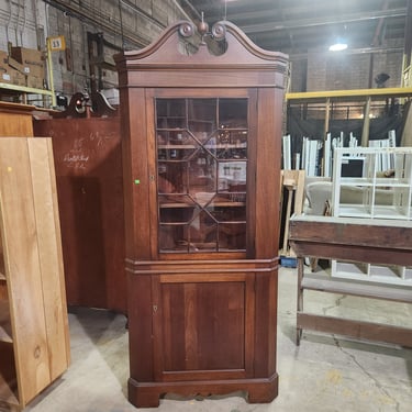 Federal Style Corner China Cabinet