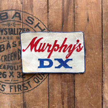 Vintage Murphys DX Chain Stitch Service Station Patch Waterloo, IA 
