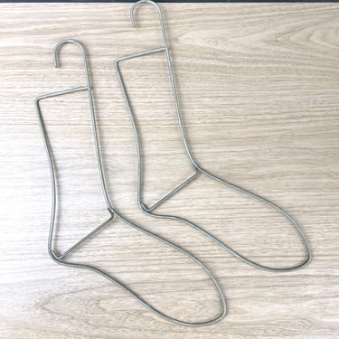 Wire metal sock forms - vintage Venida sock stretchers 