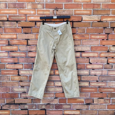 warehouse beige duck digger chino pants / 28 