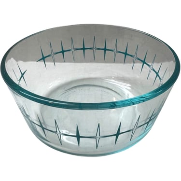 vintage mid century modern 1950s atomic Pyrex starburst small glass  bowl 