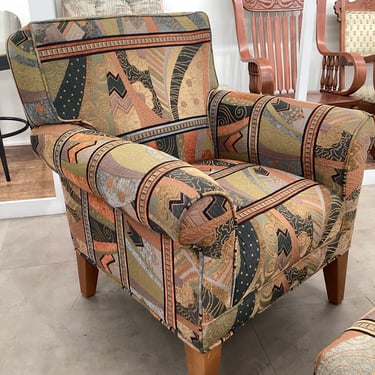 Unique Arm Chair &amp; Ottoman