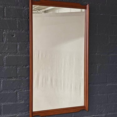 Mid-Century Modern Walnut Wall Mount Mirror, c.1960’s 