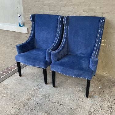 Blue Wing Chair