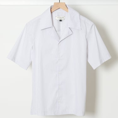 Wren Camp Shirt Grey White