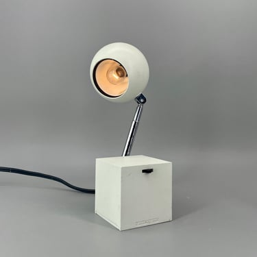 Vintage Japanese 1970s Lytegem Michael Lax Lightolier Desk Task Lamp White 