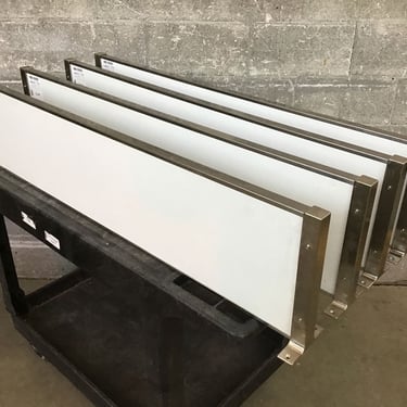 Set of 4 Stainless Wall Mount Shelves (Seattle)