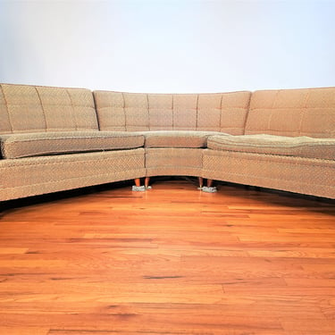 Mid Century Three Piece Sectional Sofa 