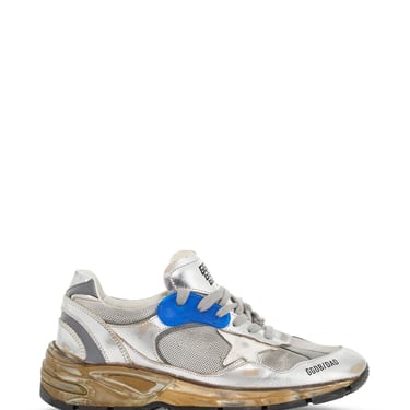 Golden Goose Mesh And Laminated Leather Dad-Star Sneakers. Women