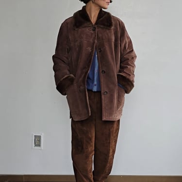 Cinnamon Shearling Chore Coat (L)